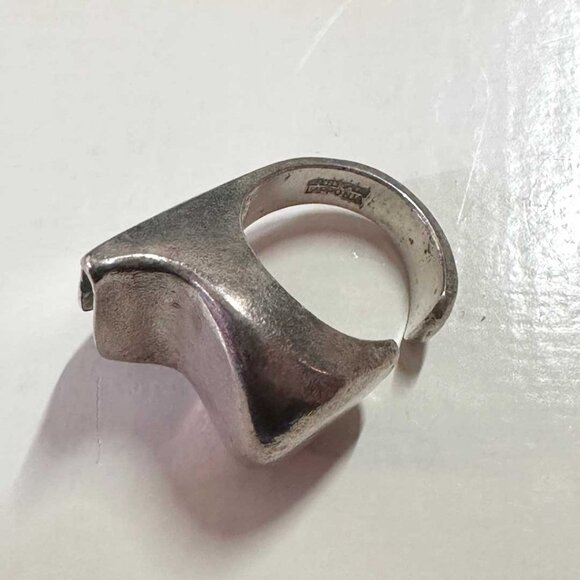 Lapponia Jewelry - Vintage LAPPONIA Finland Sterling Silver Modernist Ring Size 6.5 - 13.2g